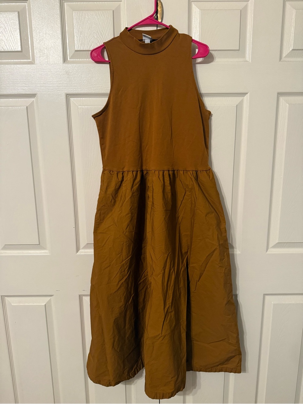a new day Sleeveless Mock Neck Midi Dress - Rust Brown